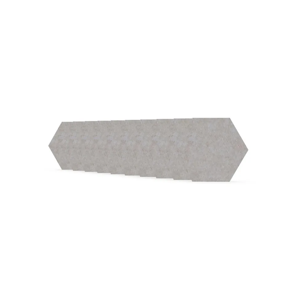 Panou acustic Narbutas Pet, hexagon, 173 x 200 x 9 mm, fetru PET, 10 buc., bej deschis