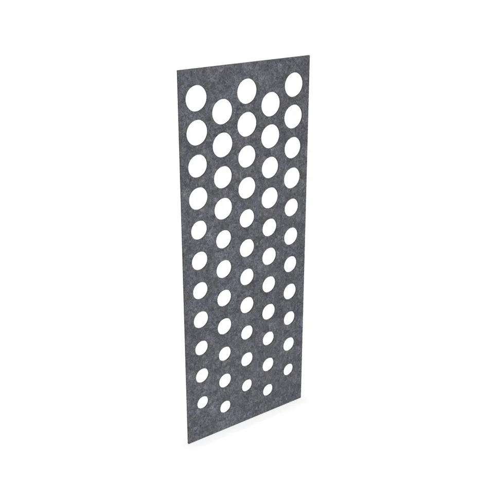 Panou acustic Narbutas Pet Disco, 800 x 2000 x 9 mm, fetru PET, gri