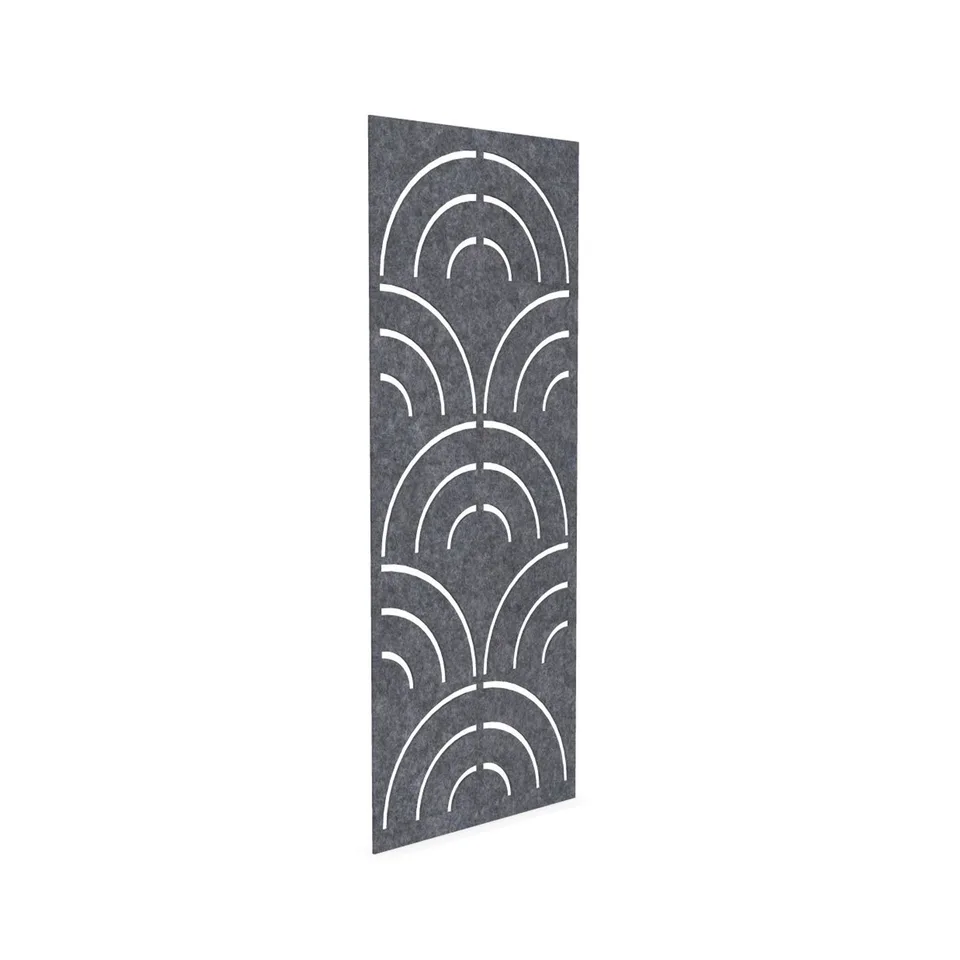 Panou acustic Narbutas Pet Disco, 800 x 200 x 9 mm, fetru PET, gri