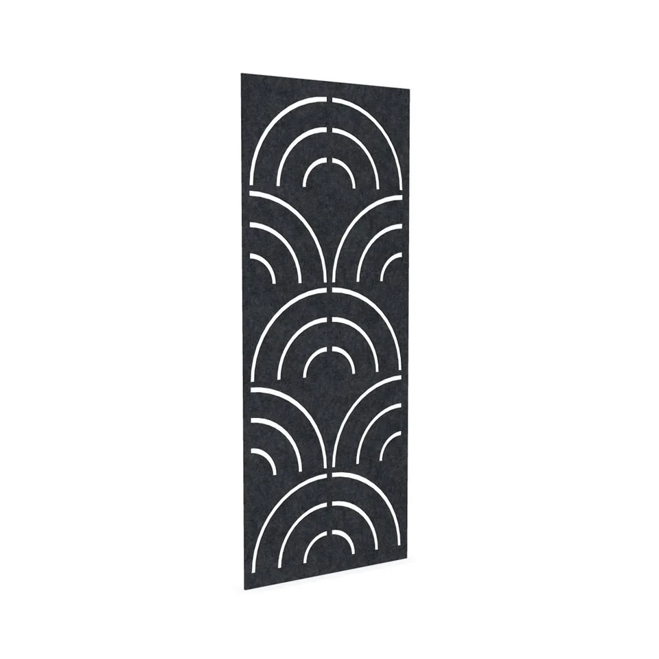 Panou acustic Narbutas Pet Disco, 800 x 200 x 9 mm, fetru PET, gri închis