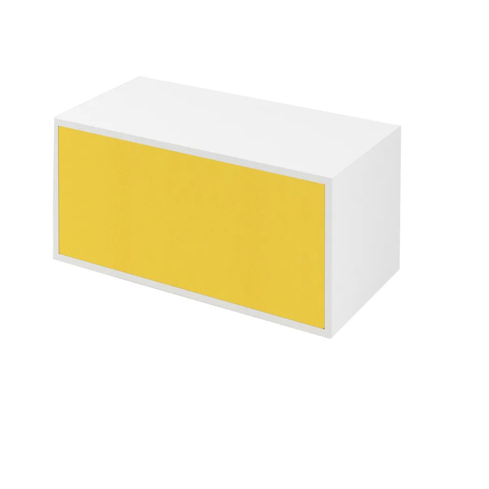 Panou spate pentru dulap Narbutas Choice, 762 x 334 x 7 mm, tapițat, material textil Velito Presto, galben
