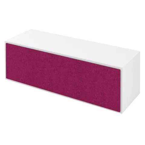 Panou spate pentru dulap Narbutas Choice, 1162 x 334 x 7 mm, tapițat, material textil Velito Presto, roz închis melanj