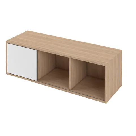 Dulap Narbutas Choice, uși glisante, 1200 x 400 x 370 mm, PAL 18 mm, melamină stejar amber