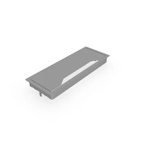 Capac pentru cabluri Narbutas, 317 x 119 x 27 mm, metal, gri