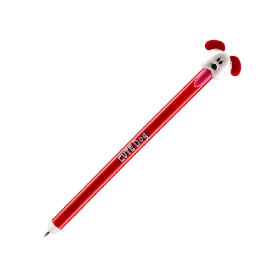 Roller cu gel Sazio Scribble, câine, cu radiere, 0.7 mm, cerneală albastră, asortat