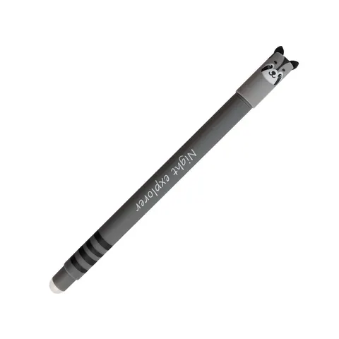 Eberhard Faber Roller cu gel Raccoon, cu radiere, 0.7 mm, cerneală albastră