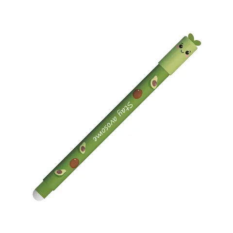 Eberhard Faber Roller cu gel Avocado, cu radiere, 0.7 mm, cerneală albastră