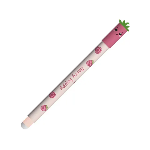 Eberhard Faber Roller cu gel Rasberry, cu radiere, 0.7 mm, cerneală albastră