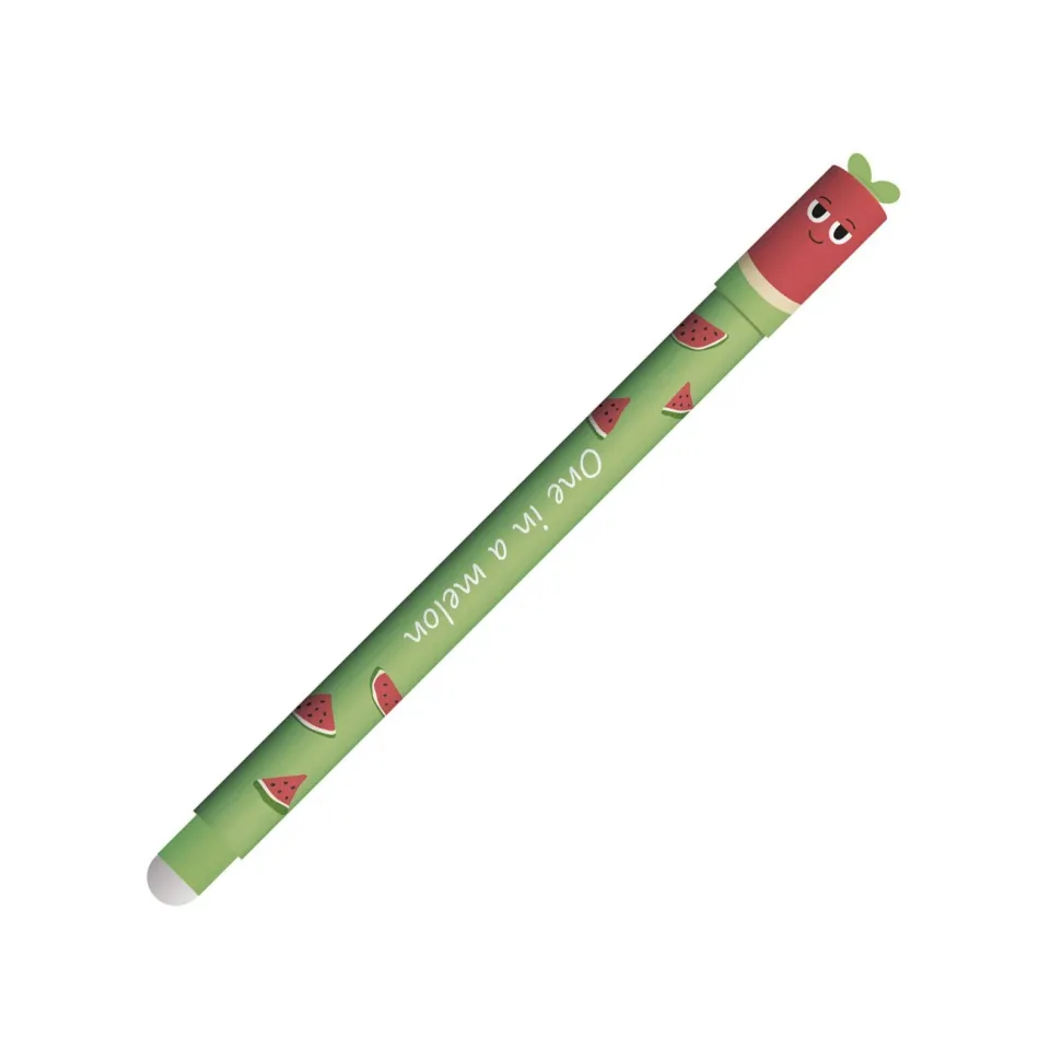 Eberhard Faber Roller cu gel Watermelon, cu radiere, 0.7 mm, cerneală albastră