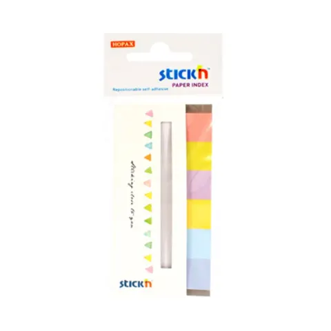 Stick'n Indexuri autoadezive, 45 x 15 mm, 6 culori Candy, 180 file
