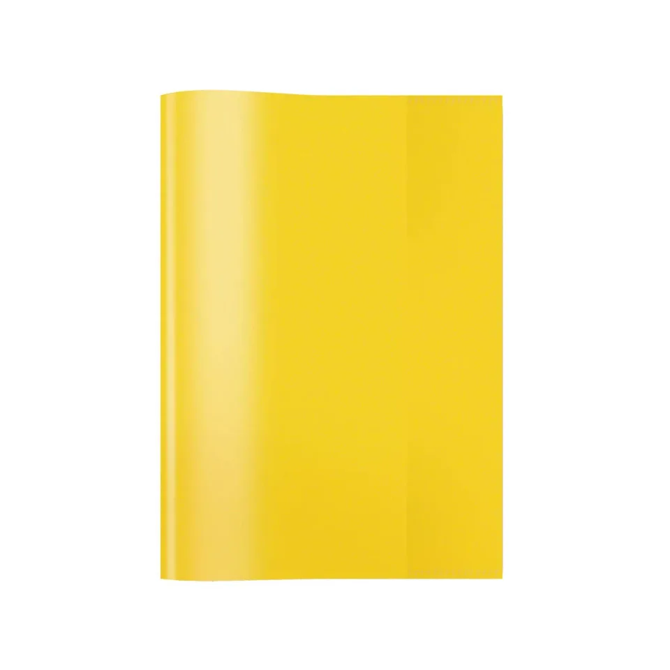 Herma Copertă pentru carte, A5, PP, galben/transparent