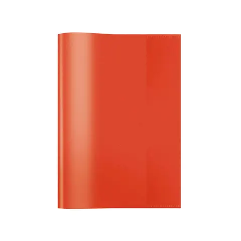 Herma Copertă pentru carte, A5, PP, roșu/transparent