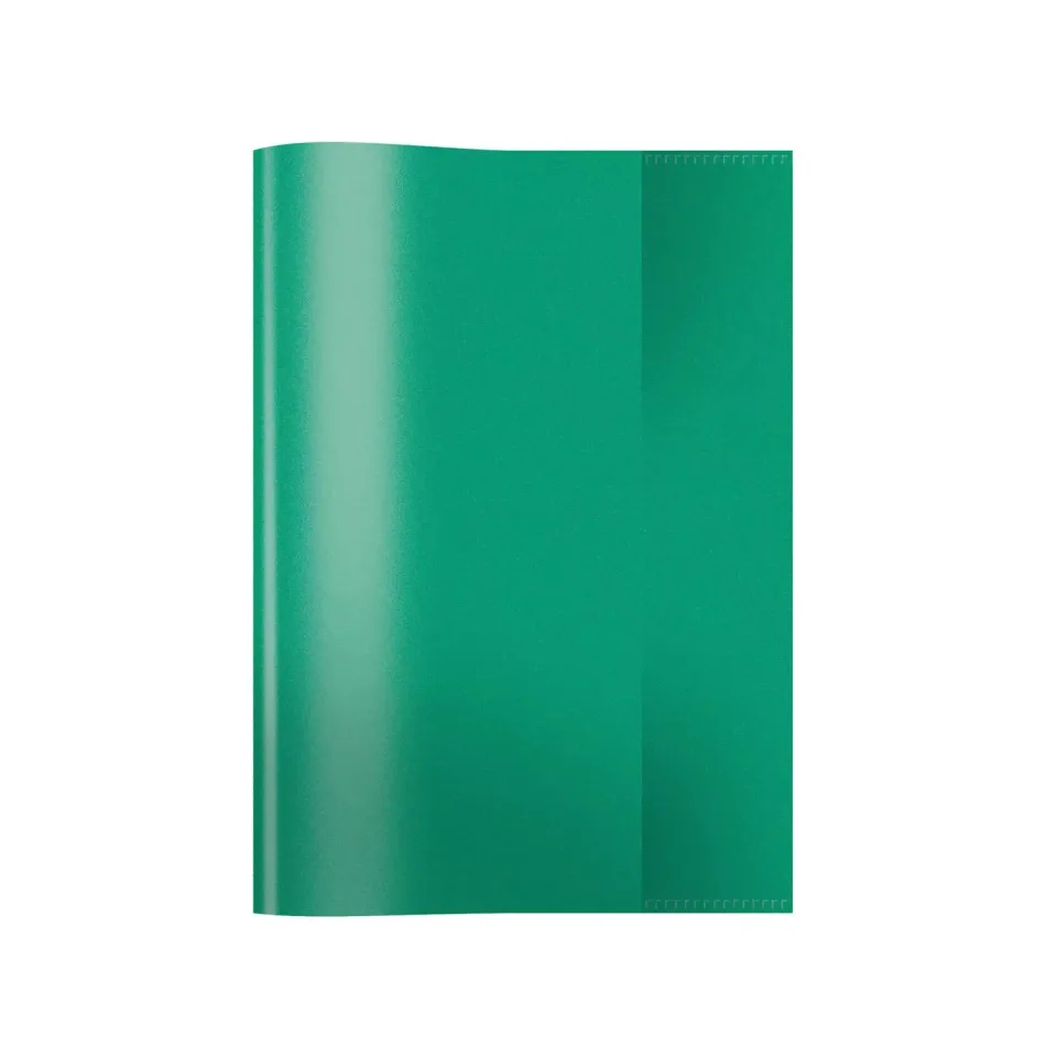 Herma Copertă pentru carte, A5, PP, verde închis/transparent