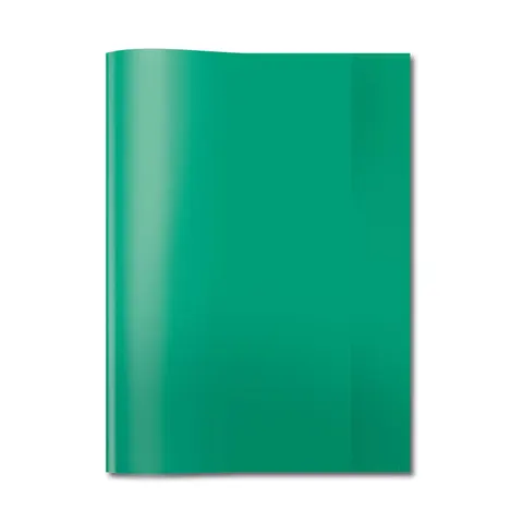 Herma Copertă pentru carte, A4, PP, verde închis/transparent