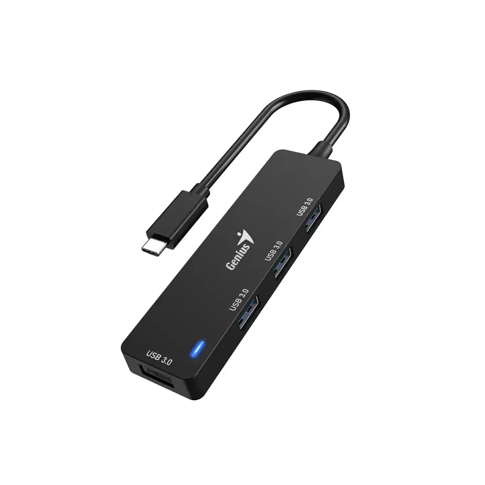 Hub USB Genius UH-400, 4 în 1, USB Type-A 3.0