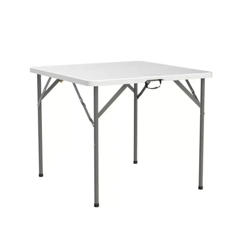 MASĂ PĂTRATĂ DIN PLASTIC ALBĂ 870/870 MM
