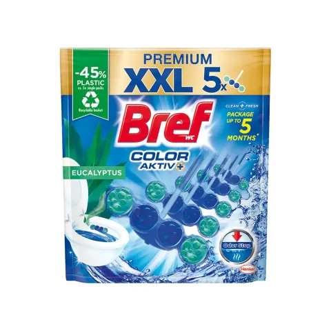 ODORIZANT WC BREF COLOR ACTIVE PREMIUM EUCALIPT 5x50G