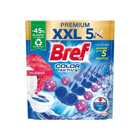 ODORIZANT WC BREF COLOR ACTIVE PREMIUM FLORI 5x50G