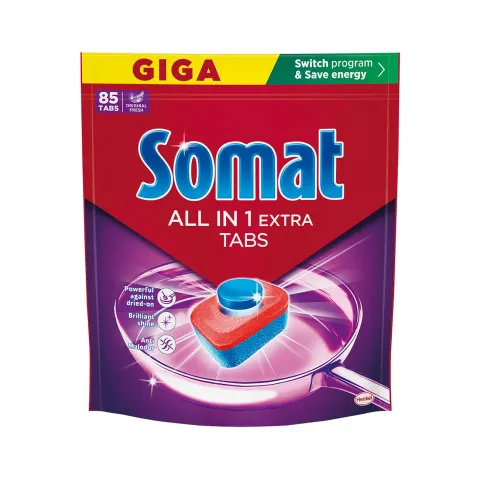 TABLETE PENTRU MAȘINA DE SPĂLAT VASE SOMAT GIGA EXCELLENCE ALL in 1 OP.85