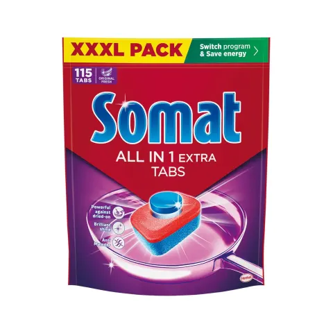 TABLETE PENTRU MAȘINA DE SPĂLAT VASE SOMAT XXXL EXCELLENCE ALL in 1 OP.115
