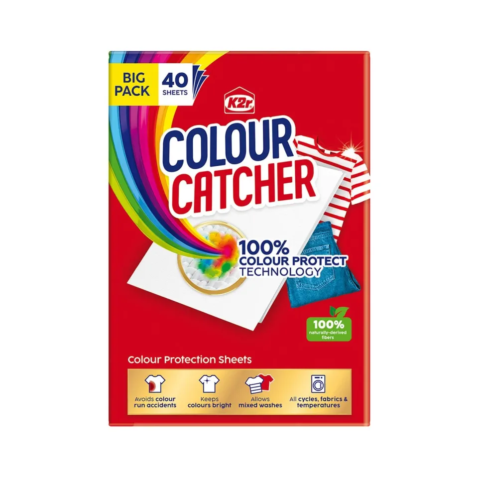Șervețele care captează culoarea K2R Colour catcher, 40 buc.