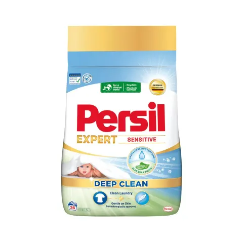 Detergent de rufe Persil Sensitive, pudră, 1.98 kg, pentru 36 de spălări
