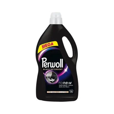 Detergent de rufe Perwoll Black, gel, 3.75 L, pentru 75 de spălări