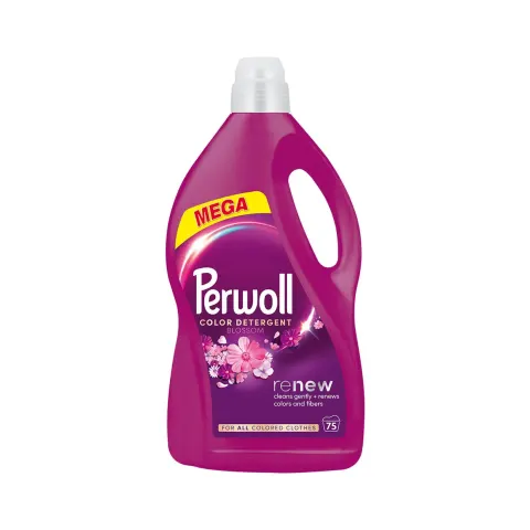 Detergent de rufe Perwoll Blossom, gel, 3.75 L, pentru 75 de spălări