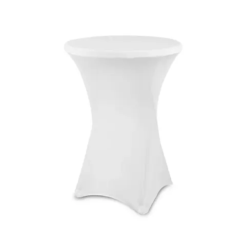 FAȚĂ DE MASĂ ELASTICĂ PENTRU MASĂ ROTUNDĂ ALBĂ 400/260/420 MM