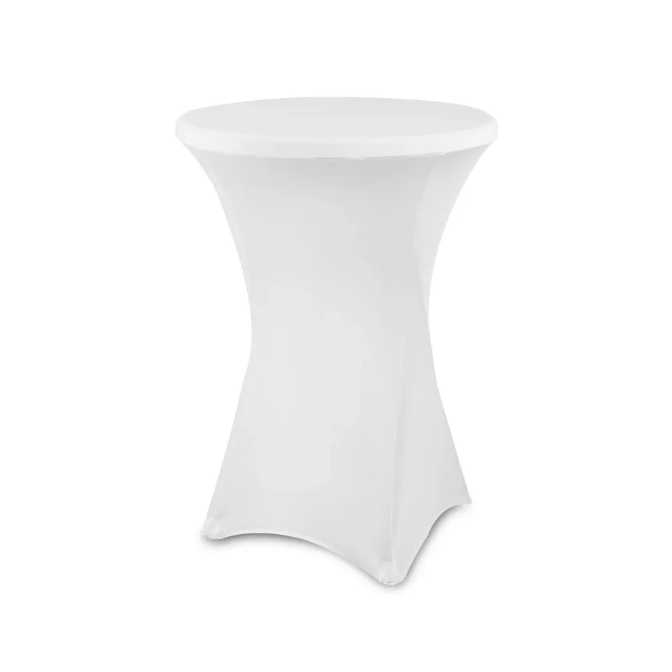 FAȚĂ DE MASĂ ELASTICĂ PENTRU MASĂ ROTUNDĂ ALBĂ 400/260/420 MM