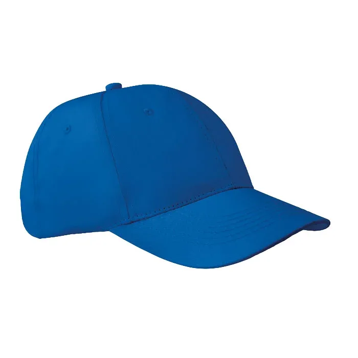 Șapcă de baseball, 6 panouri, bumbac, 160 g/m2, albastră