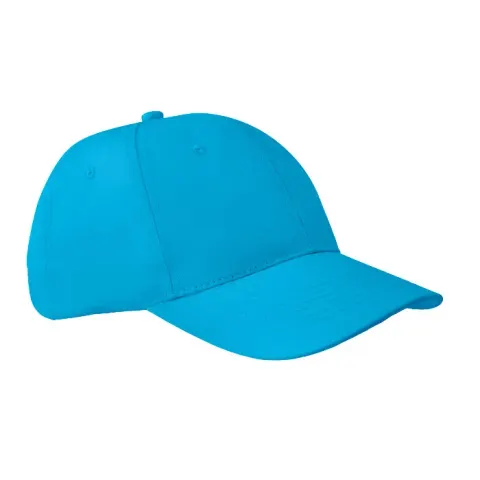 Șapcă de baseball, 6 panouri, bumbac, 160 g/m2, bleu