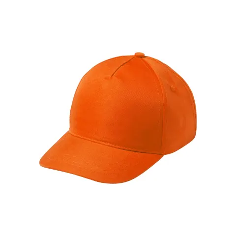 Șapcă de baseball, 5 panouri, poliester, portocalie