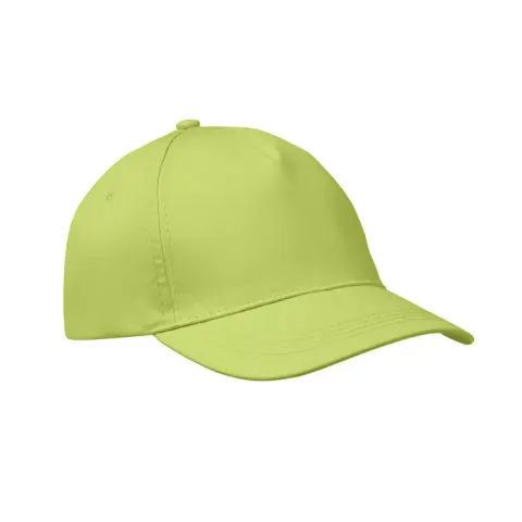Șapcă de baseball, 5 panouri, poliester, verde deschis