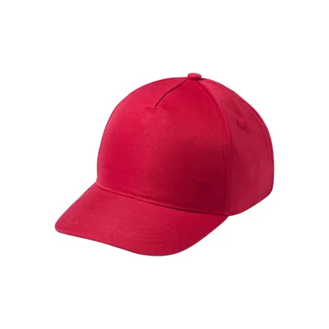 Șapcă de baseball, 5 panouri, poliester, roșie