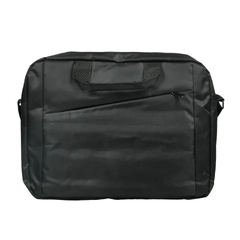 Geantă toploader pentru laptop, 15.6'', poliester 300D, neagră