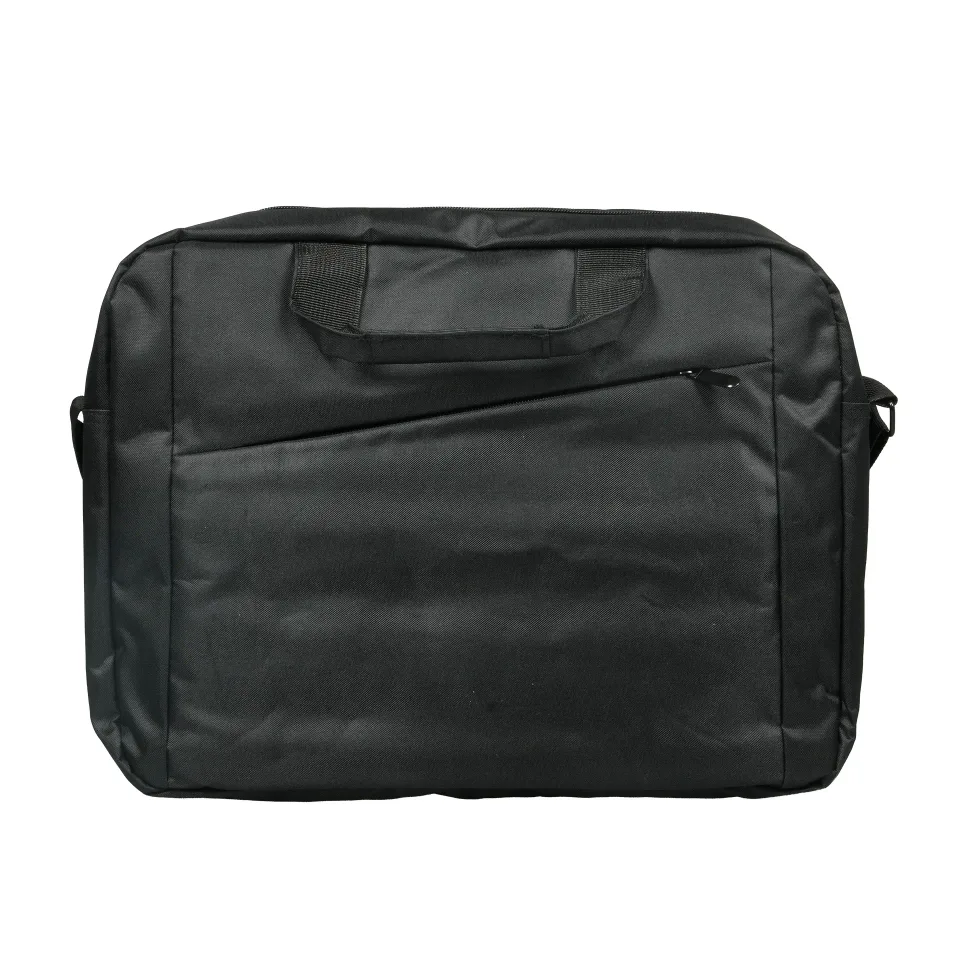 Geantă toploader pentru laptop, 15.6'', poliester 300D, neagră
