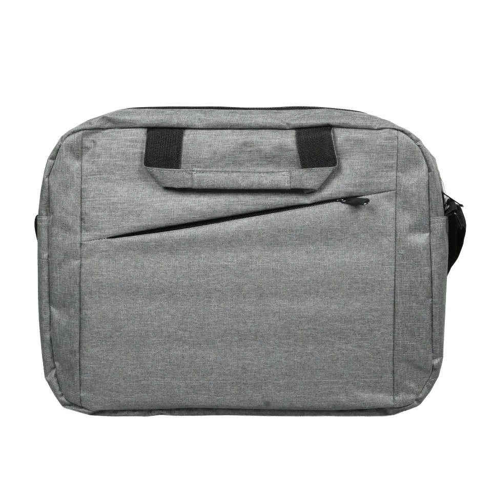 Geantă toploader pentru laptop, 15.6'', poliester 300D, gri
