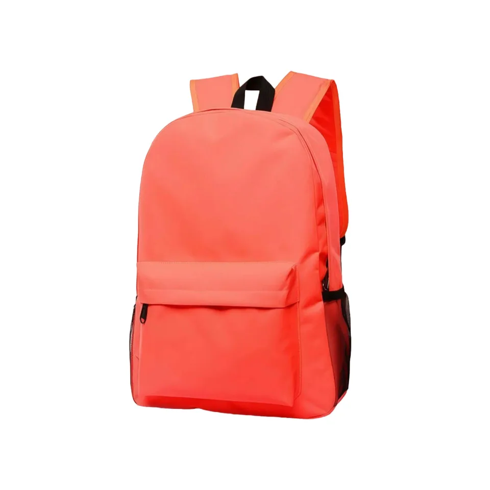 Rucsac, sport, poliester 600D, cu buzunar frontal cu fermoar, portocaliu