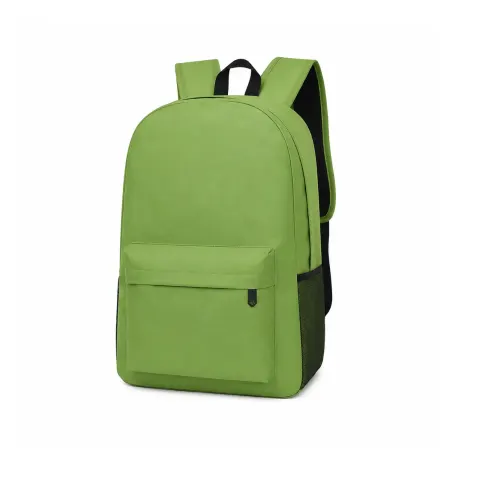 Rucsac, sport, poliester 600D, cu buzunar frontal cu fermoar, verde