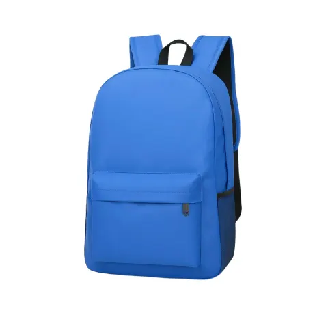 Rucsac, sport, poliester 600D, cu buzunar frontal cu fermoar, albastru