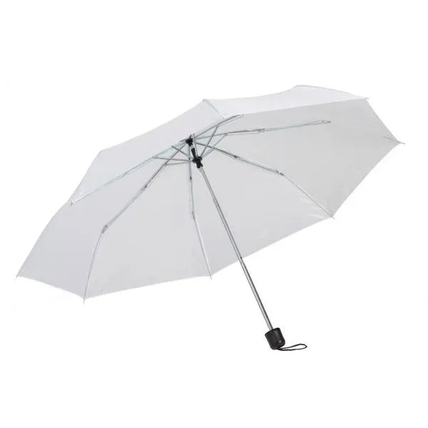 Umbrelă Office 1, pliabilă, cu mâner din plastic, 96 cm, albă