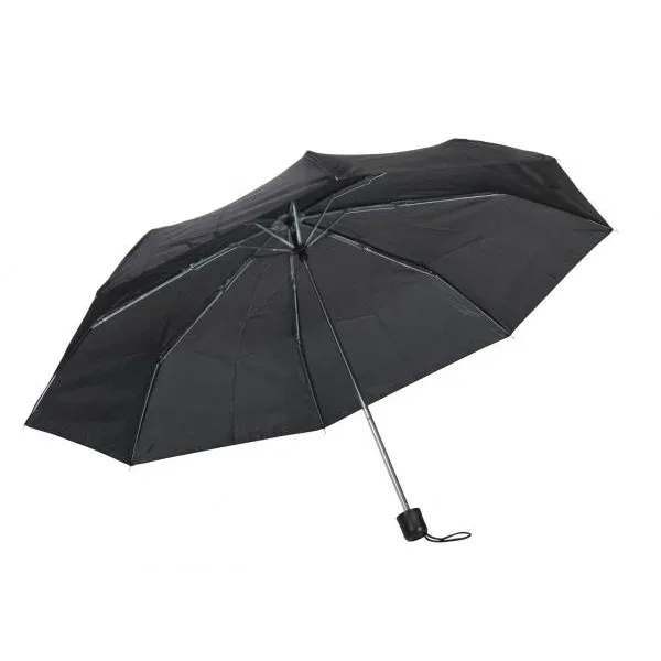 Umbrelă Office 1, pliabilă, cu mâner din plastic, 96 cm, neagră