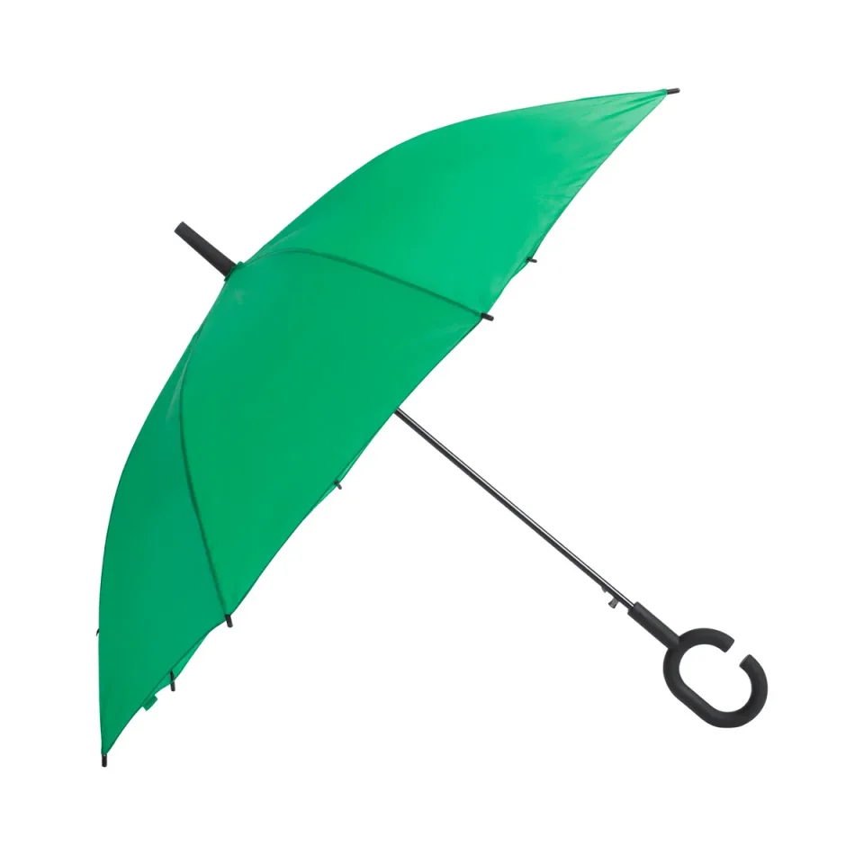 Umbrelă Office 1, automată, rezistentă la vânt, mâner în formă de C, 105 cm, verde