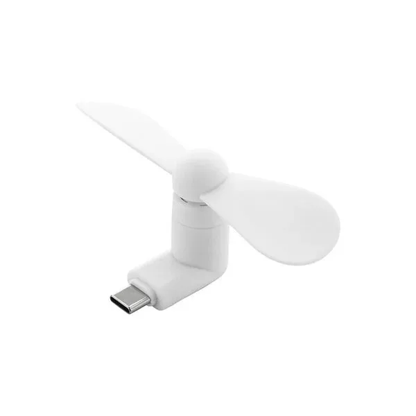 VENTILATOR BLOBILE FAN PENTRU TELEFON USB ALB