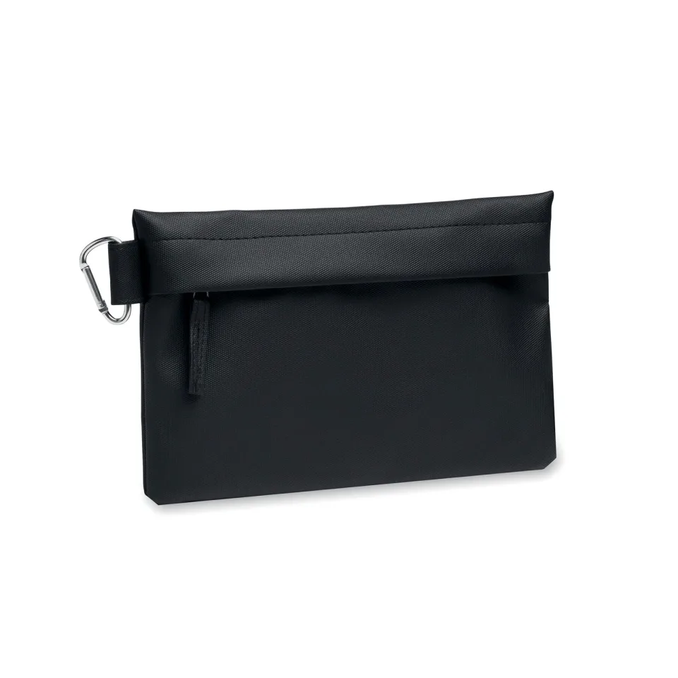 ORGANIZATOR CU FERMOAR ȘI CARABINĂ DIN POLIESTER 600D 24/16CM