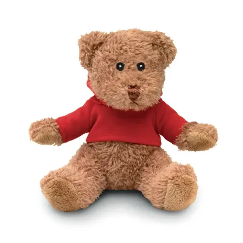 JOHNNY BEAR JUCĂRIE PLUȘ 10/13/13CM HANORAC ROȘU