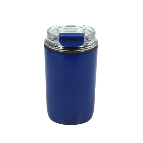 Cană termică Jansen, oțel inoxidabil, cu pereți dubli, 300 ml, albastru