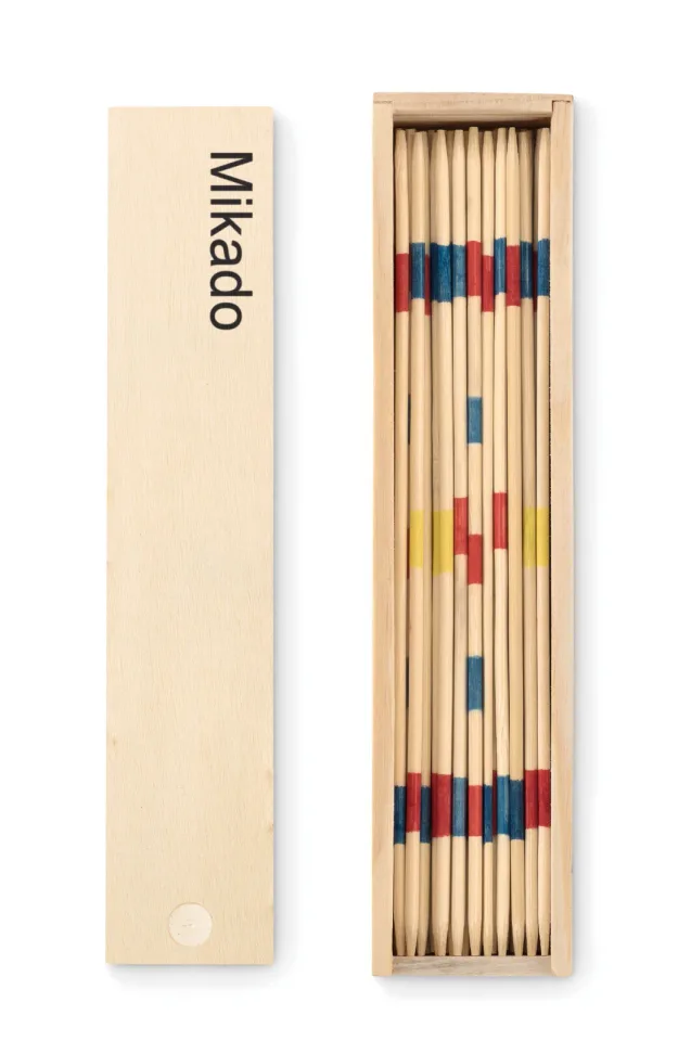 JOC MINI MIKADO CU CLICHETE ÎN CUTIE DE LEMN