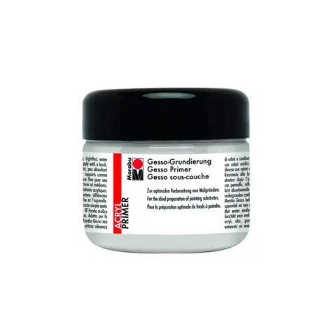 Grund acrilic Marabu Gesso, Nr. 808, alb, 225 ml